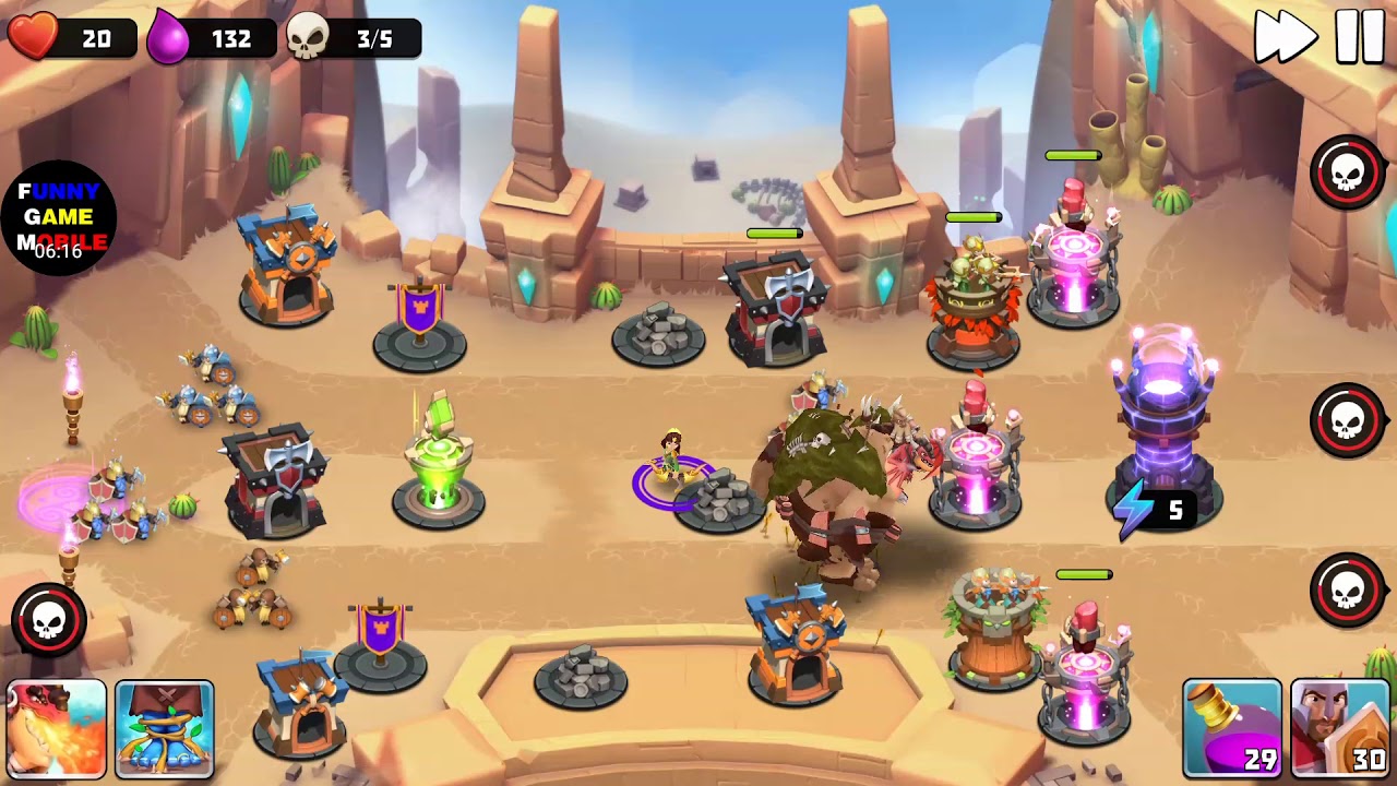 FGM - Castle Creeps TD: Chapter 33 - Level 129: Sandstorms ( Without Sentinel )