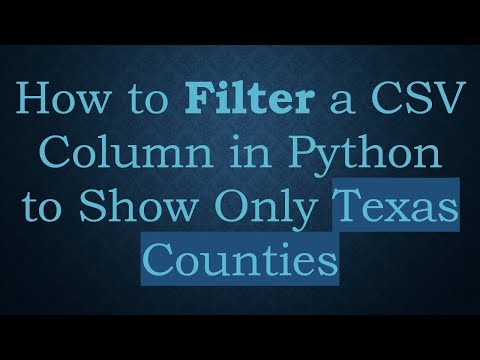 How to Filter