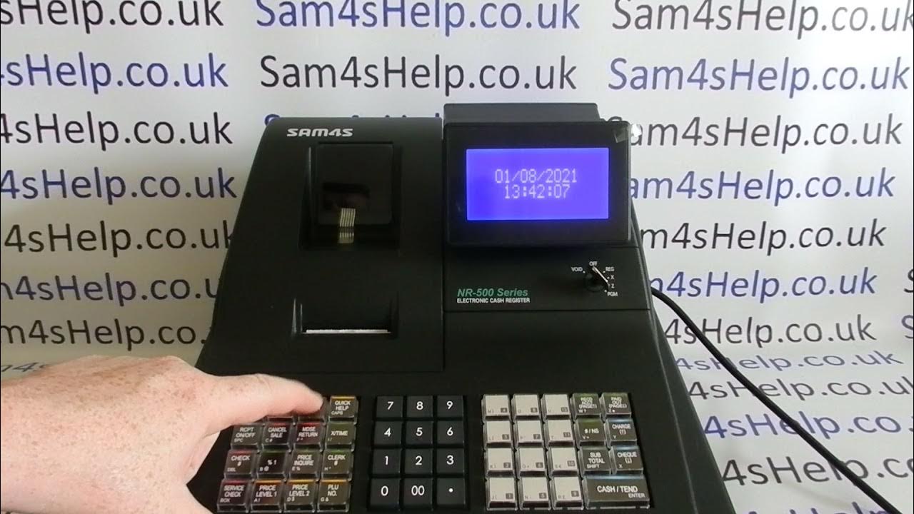 Sam4S Cash Register Programming Date & Time NR500 / NR510R / NR520R