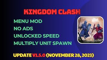 Kingdom Clash v1.5.0 MOD APK (Menu mod, No Ads, Speed, Multiply unit spawn)