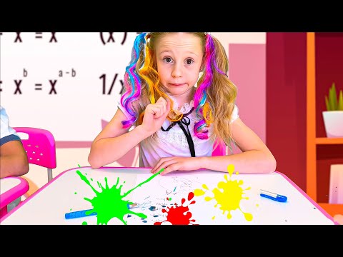 Nastya và bố dành thời gian cùng nhau và thử nhiều trò chơi khác nhau. Tổng hợp 1 giờ