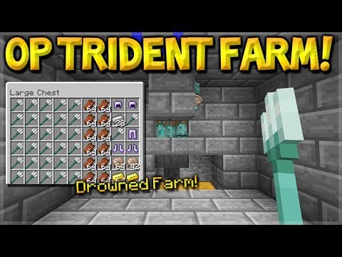 Minecraft 1.13 - Trident BEST Weapon + 4 New Enchantments 