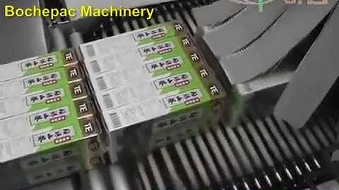 shrink wrapping machine for carton box.mp4