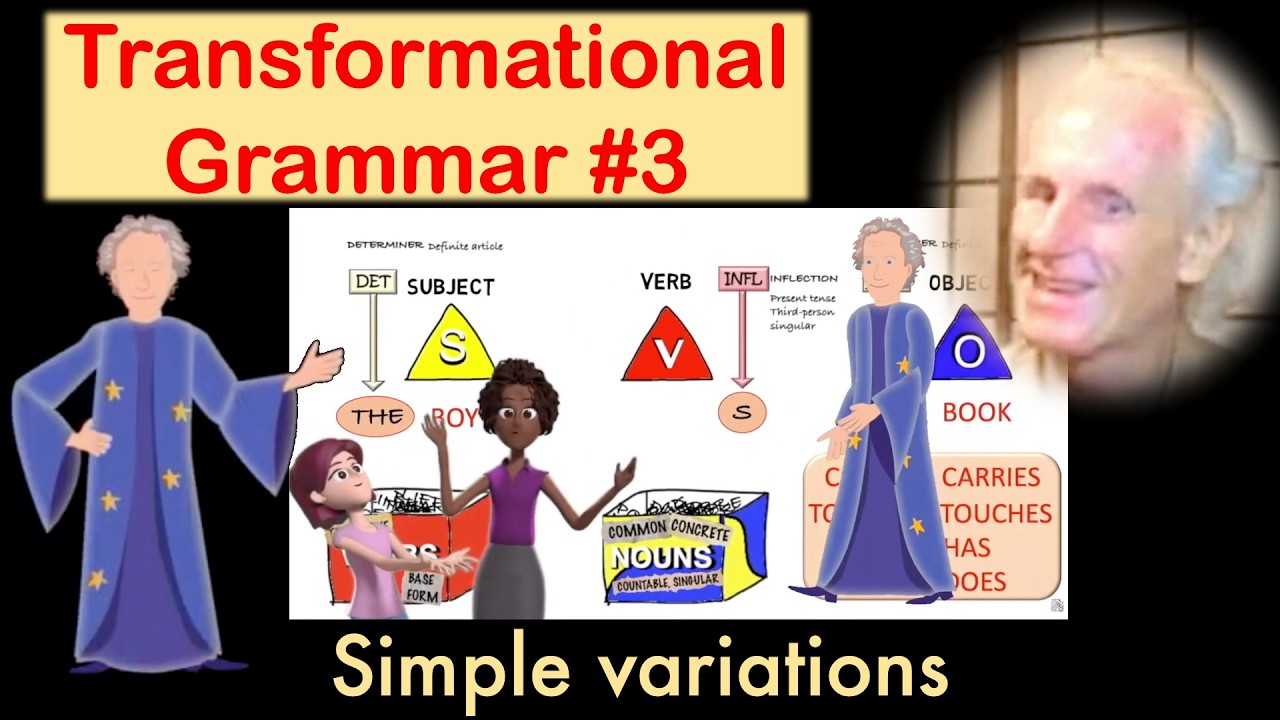 🧑‍🎓 Basic Transformational Grammar #3: Simple variations/sentences.👀