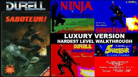 SABOTEUR (Luxury Re-release / 3 Loading screens / Intro /Trainer options) Walkthrough, ZX Spectrum