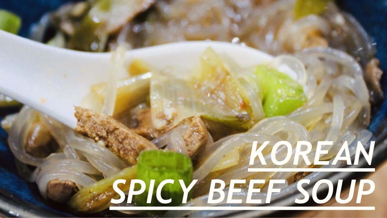 Easy Korean Spicy beef soup! YouTube