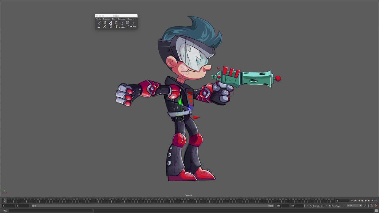 2D Character Setup Using Rigger For Maya - Youtube