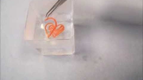Shape memory effect in 3D printed heart shaped PLA