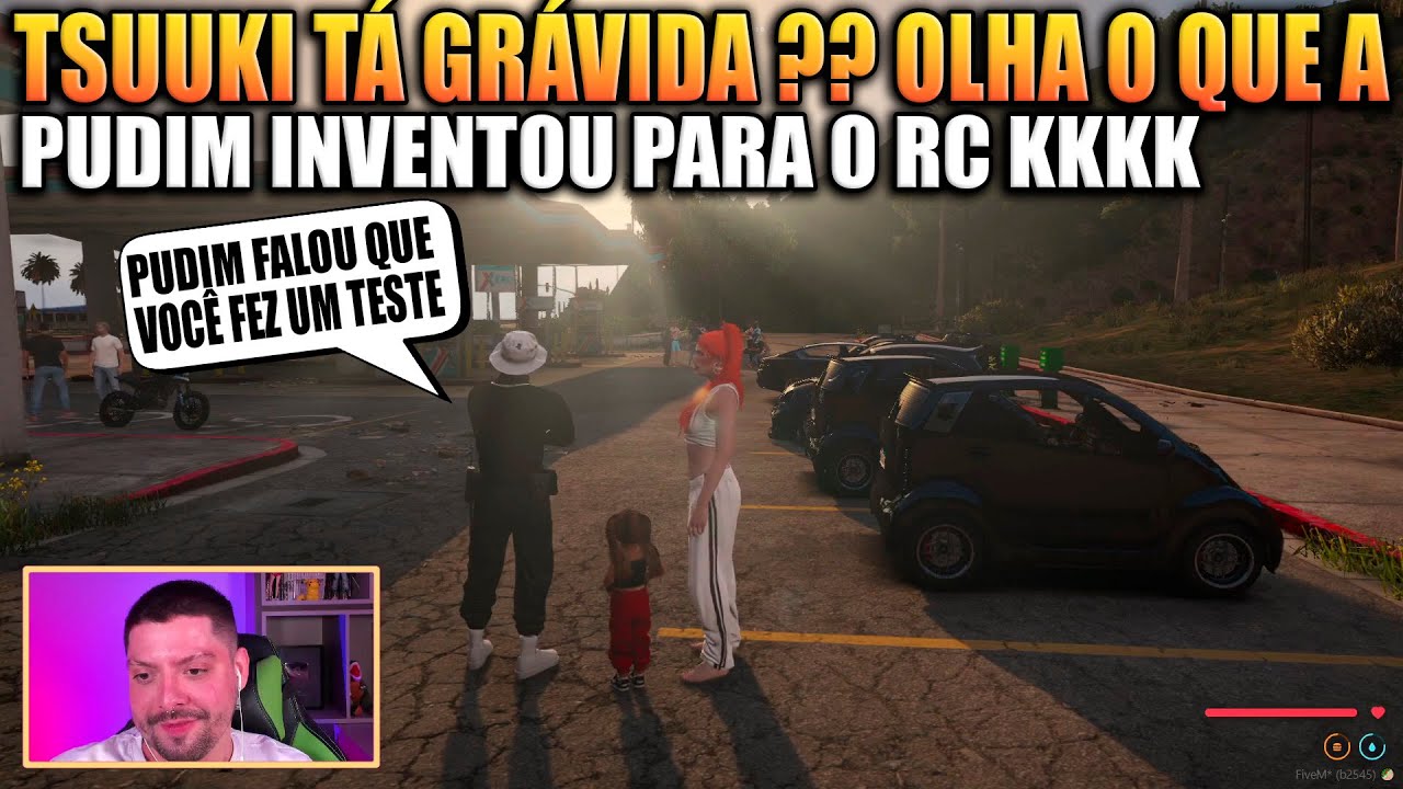 TSUUKI TA GRÁVIDA ?? OLHA O QUE A PUDIM INVENTOU PARA O RC KKK 😱🤣