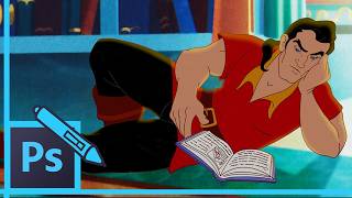 Watch Me Edit - Gaston reading in the library