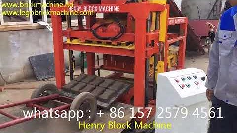 QT4 26  concrete block making machine produce I shape paver 1