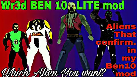 WR3D 2K20 BEN 10 LITE WRBmod #ConfirmedAliensPart1 #CannonBolt #VILGAX #AlienX #BuzzShock