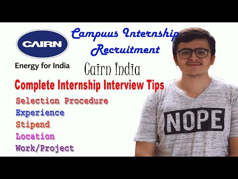 Internship in Cairn India| Cairn India summer internship|cairn india summer internship experience