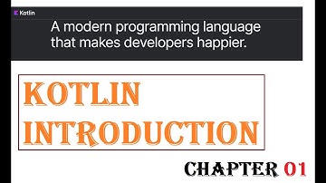 Kotlin Tutorial - w3Schools - Jetbrains -  Chapter 01