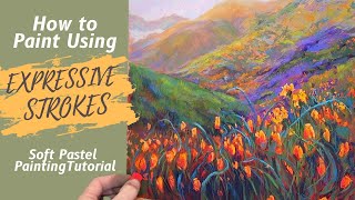 How to Paint with EXPRESSIVE Strokes - Soft Pastel Painting Tutorial screenshot 1