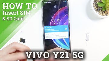 How to Insert Nano SIM & Micro SD Cards to VIVO V21 - Input Memory Card