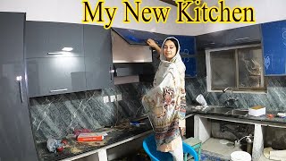 MY New kitchen Ka Kitna kam Complete Howa, Dekh Kr Dil khush Ho Giya
