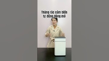 Thùng rác thông minh cảm biến tự động có Pin Dandihome #thungracthongminh #dogiadung
