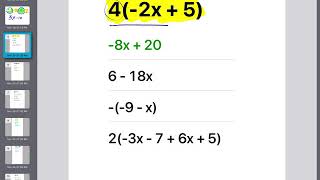 Identifying Equivalent Expressions 7EEA1