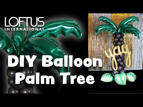 How to Make an Air-Filled Balloon Palm Tree