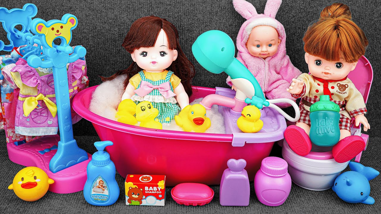 Unboxing Bathtub Bath Toy Set Collection | Fun Toilet Toys ASMR ...