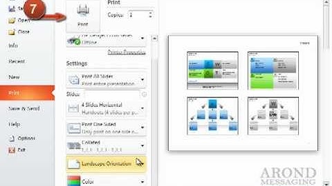 Using PowerPoint 2010 - Print Handouts