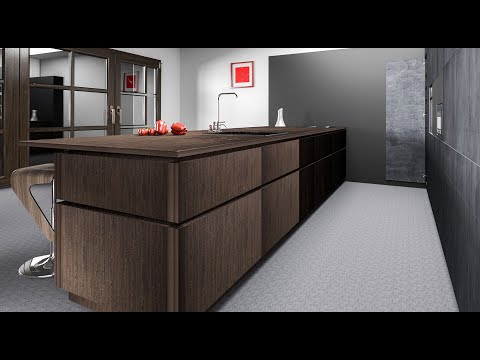 Создание 3Д-модели кухни и реалистичной сцены в 3dsMax за 15 сек ))