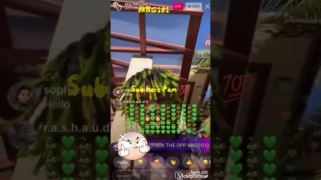 BBG BABY JOE  AFTER BEING SHOT ON IG LIVE SAY HE GOOD BULLET GRAZED  HIS EAR