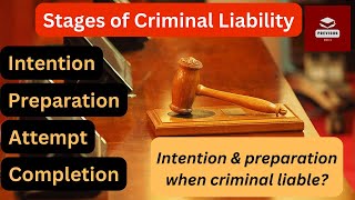 Stages of Criminal Liability, Criminal liability at each stage of crime, #llb ,#llb ,#clat