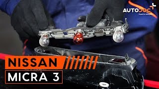 Come cambiare Lampadina Faro di Profondità Nissan Micra K12 - video tutorial