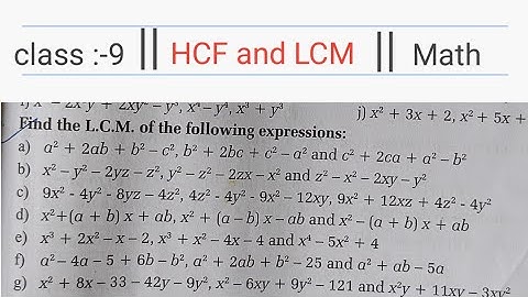 Class 9 LCM || #hcf and #lcm  #lcm_and_hcf  #vedanta || qn :- 6  #nabin  @mr7137rajput