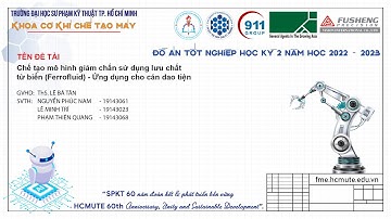 22223DT346  - Chế tạo mô hình giảm chấn sử dụng lưu chất từ biến Ferrofluid...