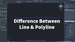 AutoCAD Difference Between Line & Polyline  - Autocad 2023 Mac