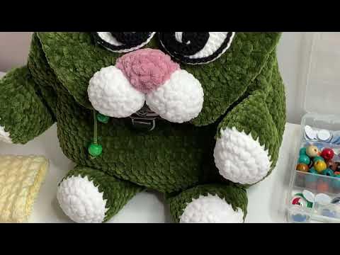 Рюкзачёк «Котик»🐈‍⬛, вяжем крючком. ( 2 Часть). - YouTube