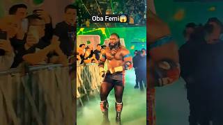 Oba Femi ready to fight with beast 😱 #reel #viral #youtubeshorts #wwe #obafemi #wrestling