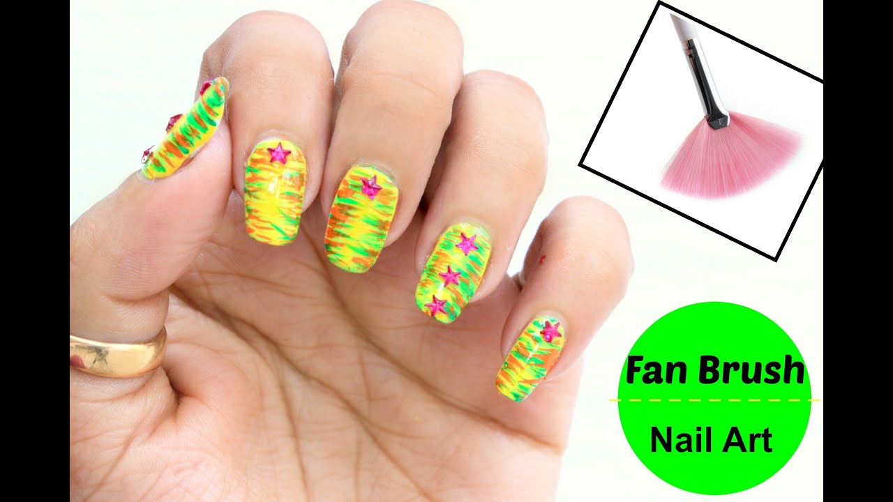 2. Easy Fan Brush Nail Art - wide 7