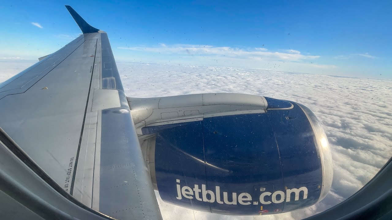JetBlue Airways Embraer E190 Takeoff + Landing | N324JB | Boston to Charlotte | Seat 10A 