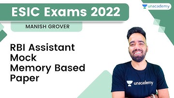 RBI Assistant Mock - Memory Based Paper l RBI Assistant 2022 | Practice Session l Manish Grover