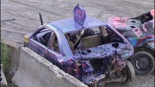 Bonestock Compacts Heat 1 - Vermont State Fair Demolition Derby 8-16-2023