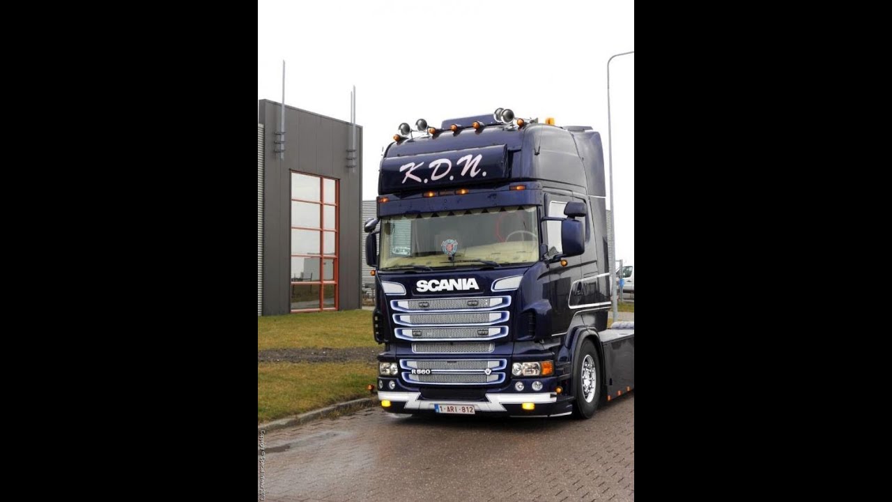 Scania R560 V8 K.D.N transport Belguim interior (HD) - YouTube
