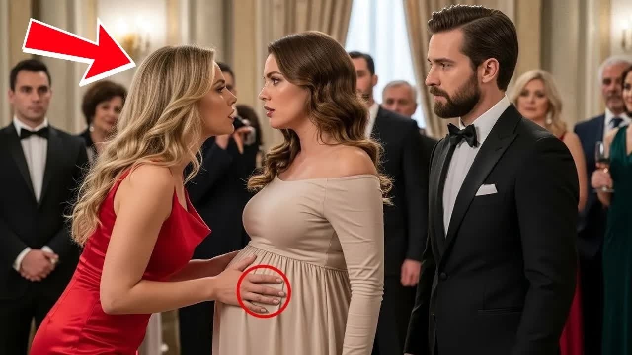 Affäre beleidigt schwangere Frau — Milliardärs Security greift ein und alle starren fassungslos