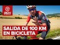 Qué llevar a una salida de 100 km en bicicleta