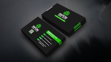 Creative Professional Modern Business Card design. Adobe photoshop Tutorial-2025