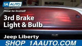 How To Replace 3rd Brake Light and Bulb 02-06 Jeep Liberty