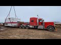 Unloading the dredge pump.