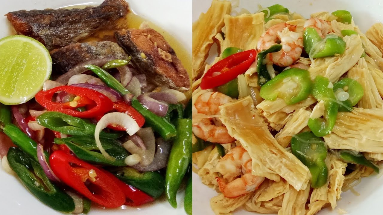 Goreng Sayur Petola Dengan Su'un Dan Fucuk Serta Ikan Masin Tenggiri