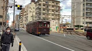 【えび茶】モ161形64編成恵美須町行き発車シーン