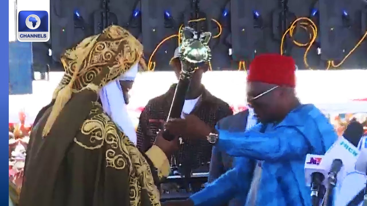 Staff Of Office Presentation To Tol Huba Of Hong By Gov Fintiri