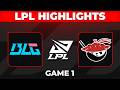 BLG vs AL Highlights Game 1 | LPL 2026 Split 2 | Bilibili Gaming vs Anyone's Legend