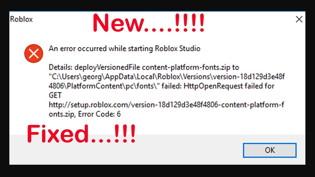 How To Fix Roblox An Error Occurred While Starting Roblox Studio Error Sp Skywards Youtube - how to fix roblox error occurred while starting roblox สอนว ธ แก